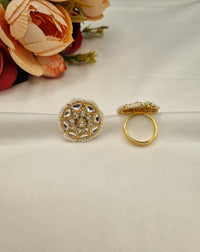 Floral Motif with Pearl Beading