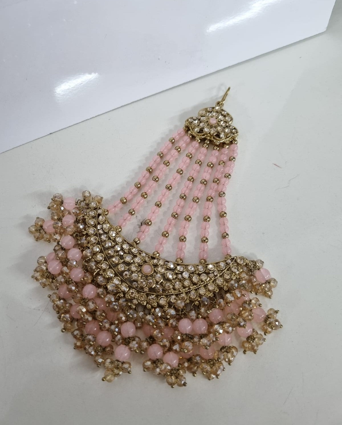 Traditional Maroon Beads Bridal Passa