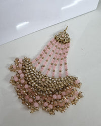 Traditional Maroon Beads Bridal Passa