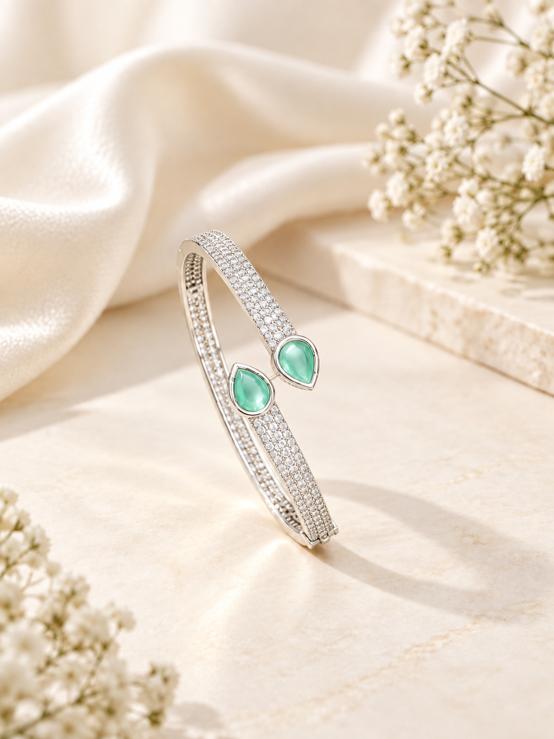 Silver Rhodium AD Bracelet