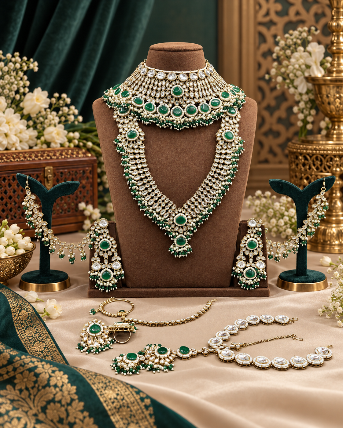 Handcrafted Kundan Bridal Jewellery Set