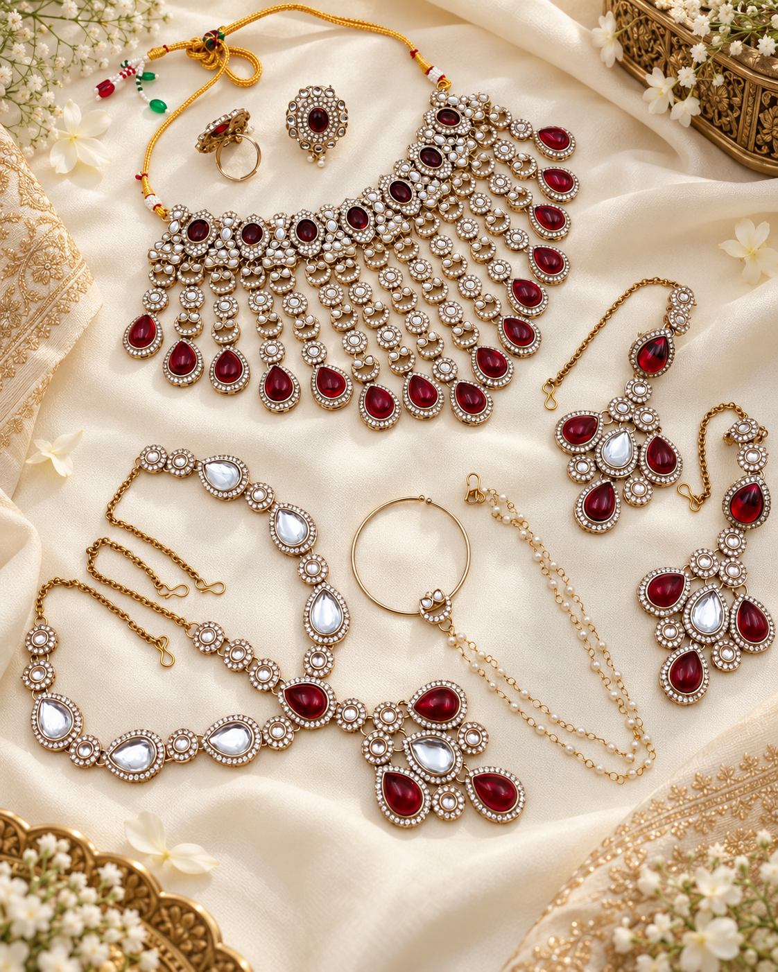 Bridal Kundan Choker Jewellery Set