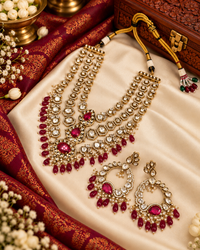 Multi-Layer Kundan Haram Set