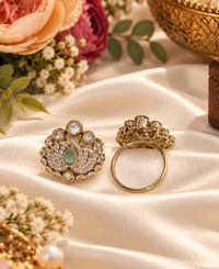 Majestic Tiara Kundan Ring