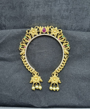 Gilded Lotus Floral Temple Hair Accessory