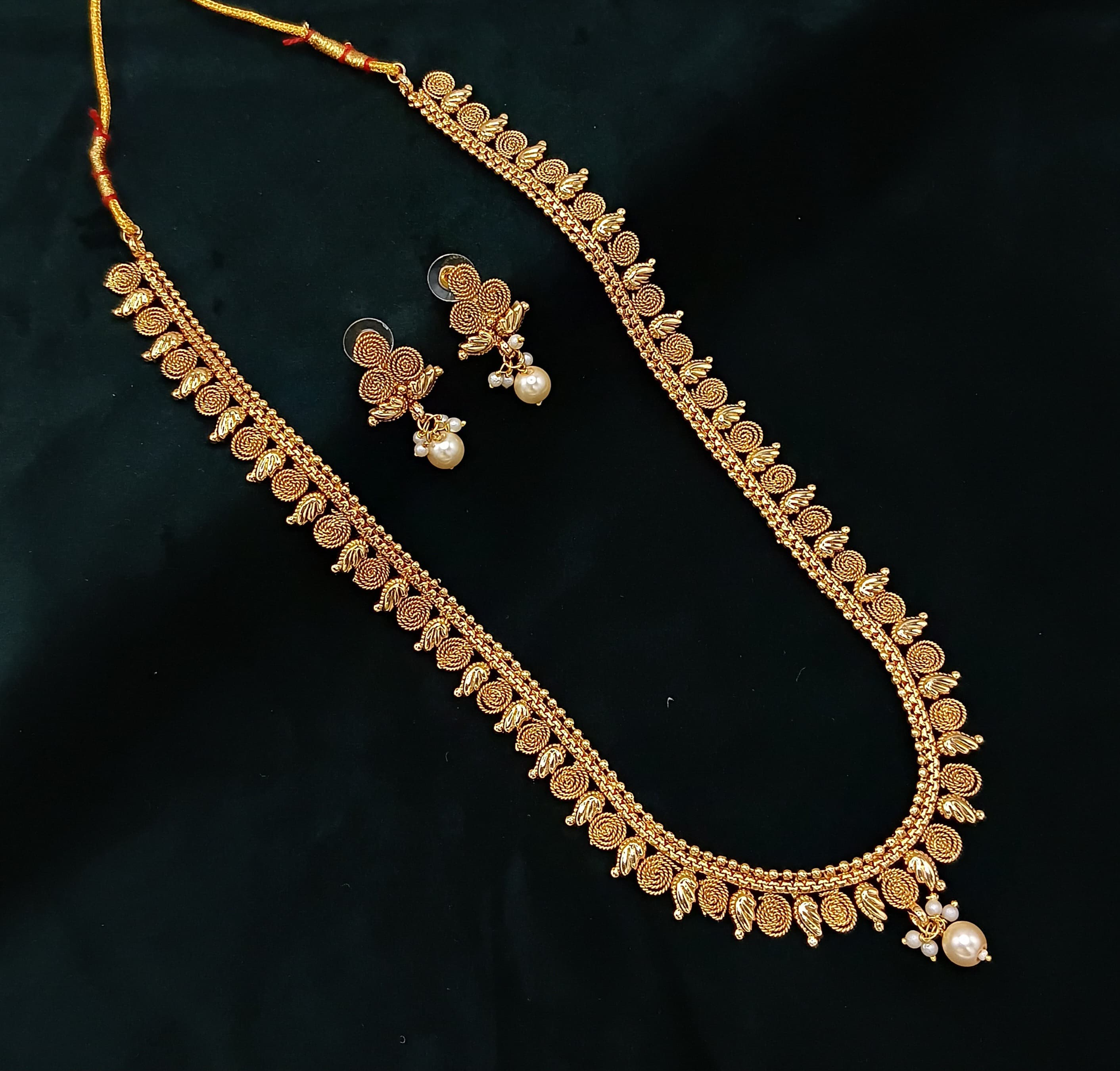 Traditional Matte Gold Long Set