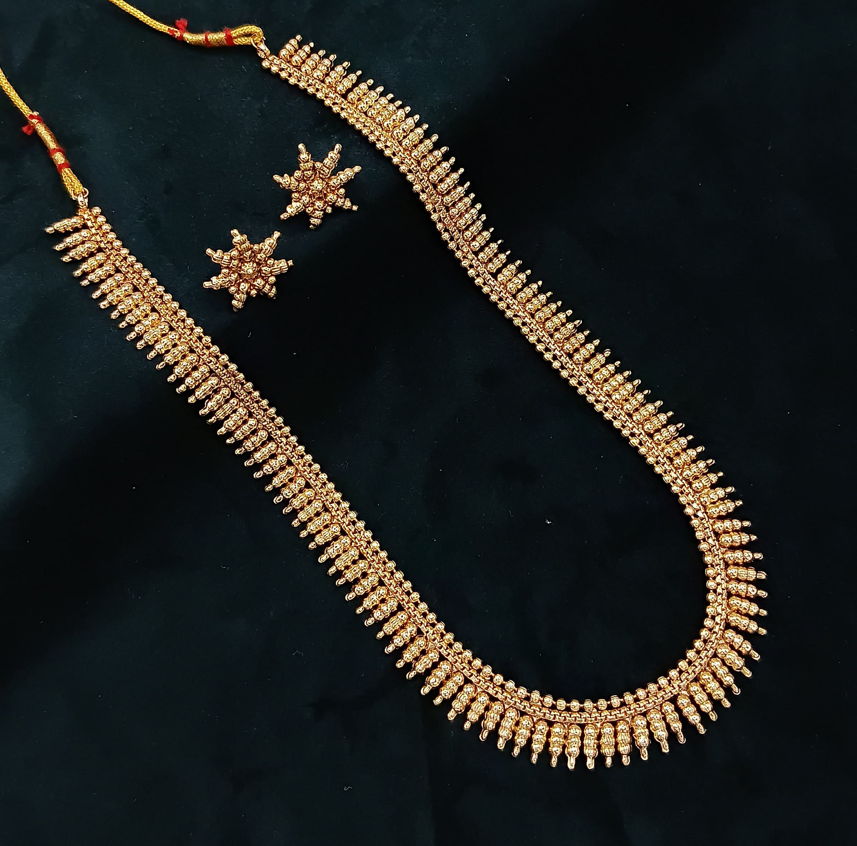 Traditional Matte Gold Long Set