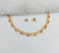 Lotus Bloom Enamel Choker Set – Temple Inspired Jewelry