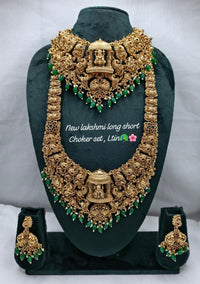 Heritage South Indian Bridal Temple Jewellery Combo Set