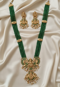 Traditional Goddess Lakshmi Long Necklace Set