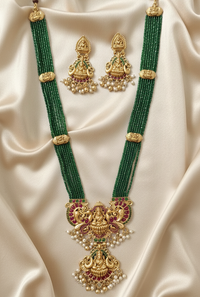 Traditional Goddess Lakshmi Long Necklace Set