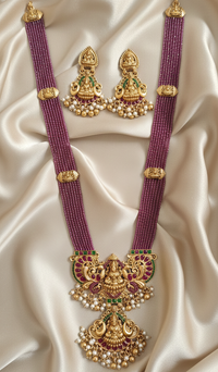 Traditional Goddess Lakshmi Long Necklace Set