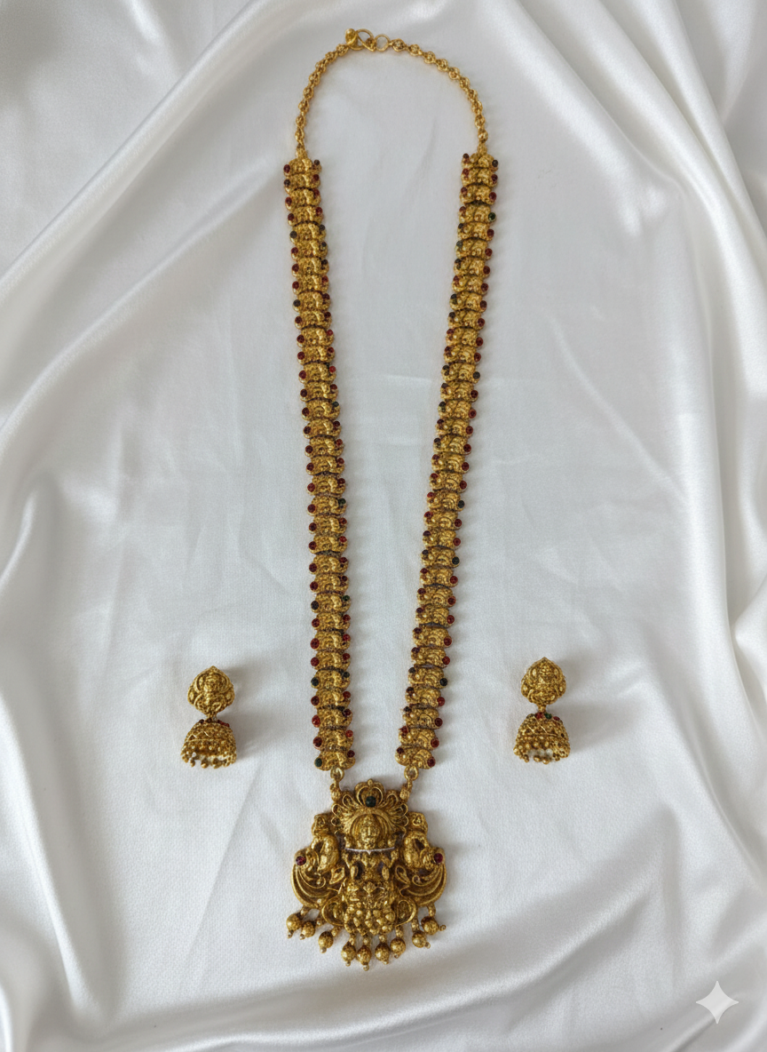 Lakshmi Temple Traditional South Indian Jewellery Set