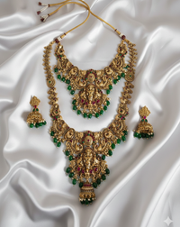 Traditional South Indian Nakshi Bridal Combo Set