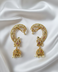 Ear Cuffs with Jhumka Drops