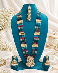 Emerald Nawabi Heritage Multi-Layered Long Set