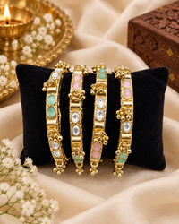 Ethnic Traditional Ghungroo Drop Choodiyan Set