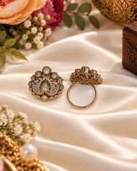 Majestic Tiara Kundan Ring