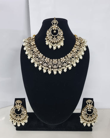 Bloom Multicolored Floral Kundan Necklace Set