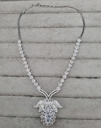 Sparkling White Stone AD Jewellery Set