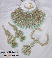 Meenakari Bridal Choker Set Jewellery With Matching Sheeshphool & Earring