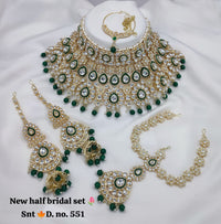 Meenakari Bridal Choker Set Jewellery With Matching Sheeshphool & Earring