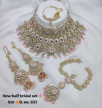 Meenakari Bridal Choker Set Jewellery With Matching Sheeshphool & Earring