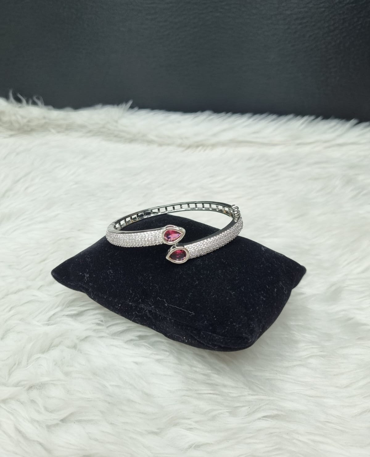 Silver Rhodium AD Bracelet