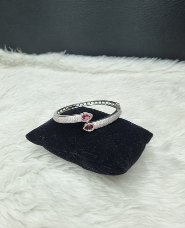 Silver Rhodium AD Bracelet