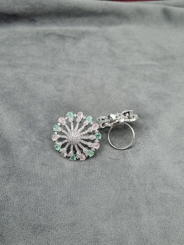 Adjustable Silver Plated Large Statement Jewelry