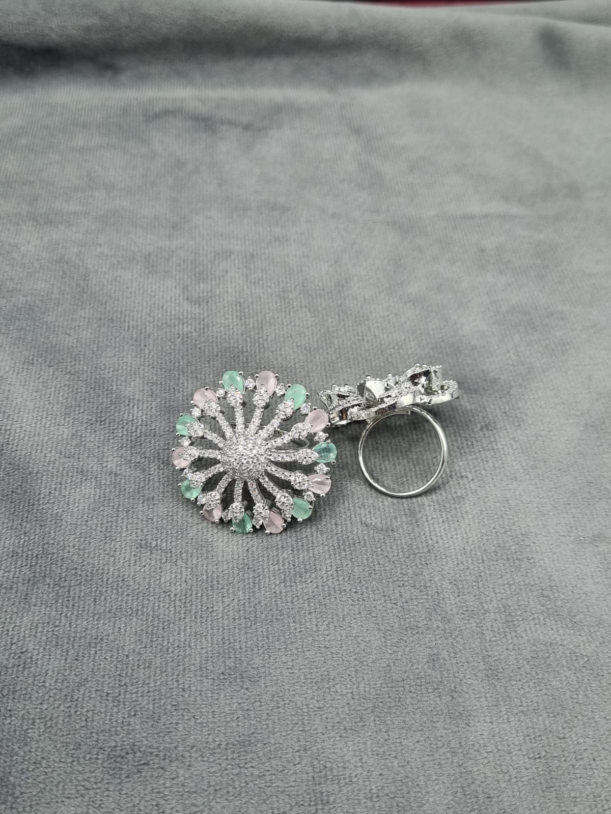 Adjustable Silver Plated Large Statement Jewelry