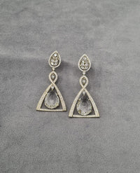 American Diamond Chandelier Drop Earrings For Woman