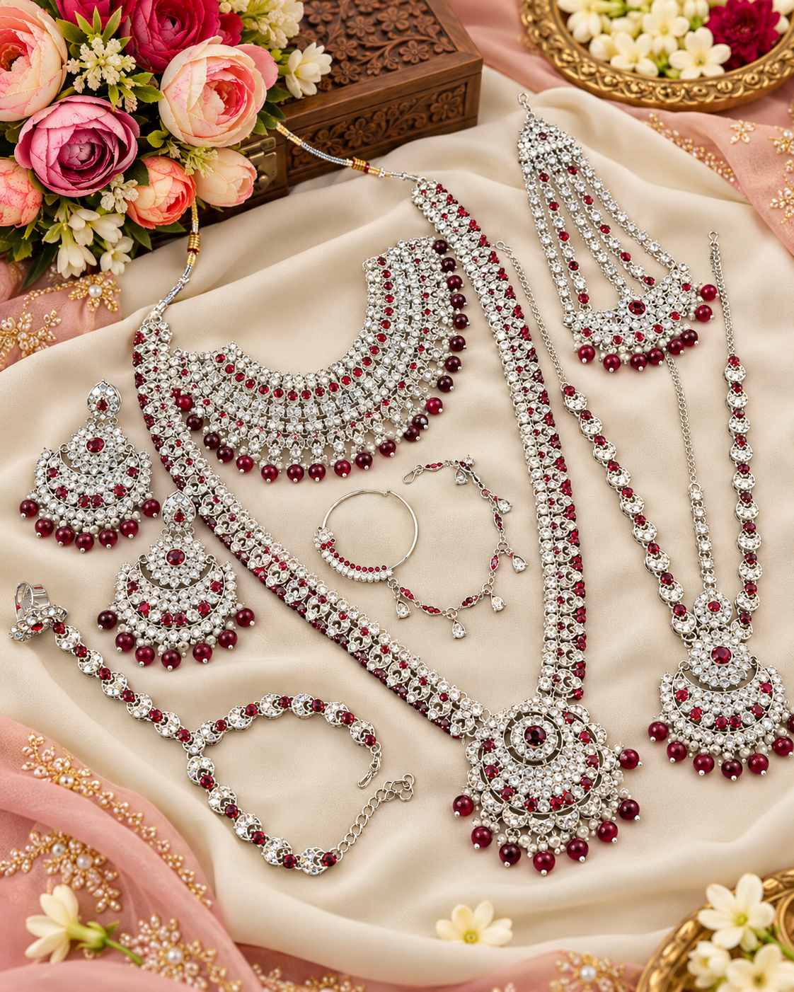 Heavy CZ Stone Wedding Jewelry Collection