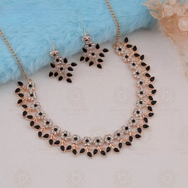 Choker Rose Gold Plated Jewellery Set