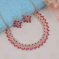 Choker Rose Gold Plated Jewellery Set